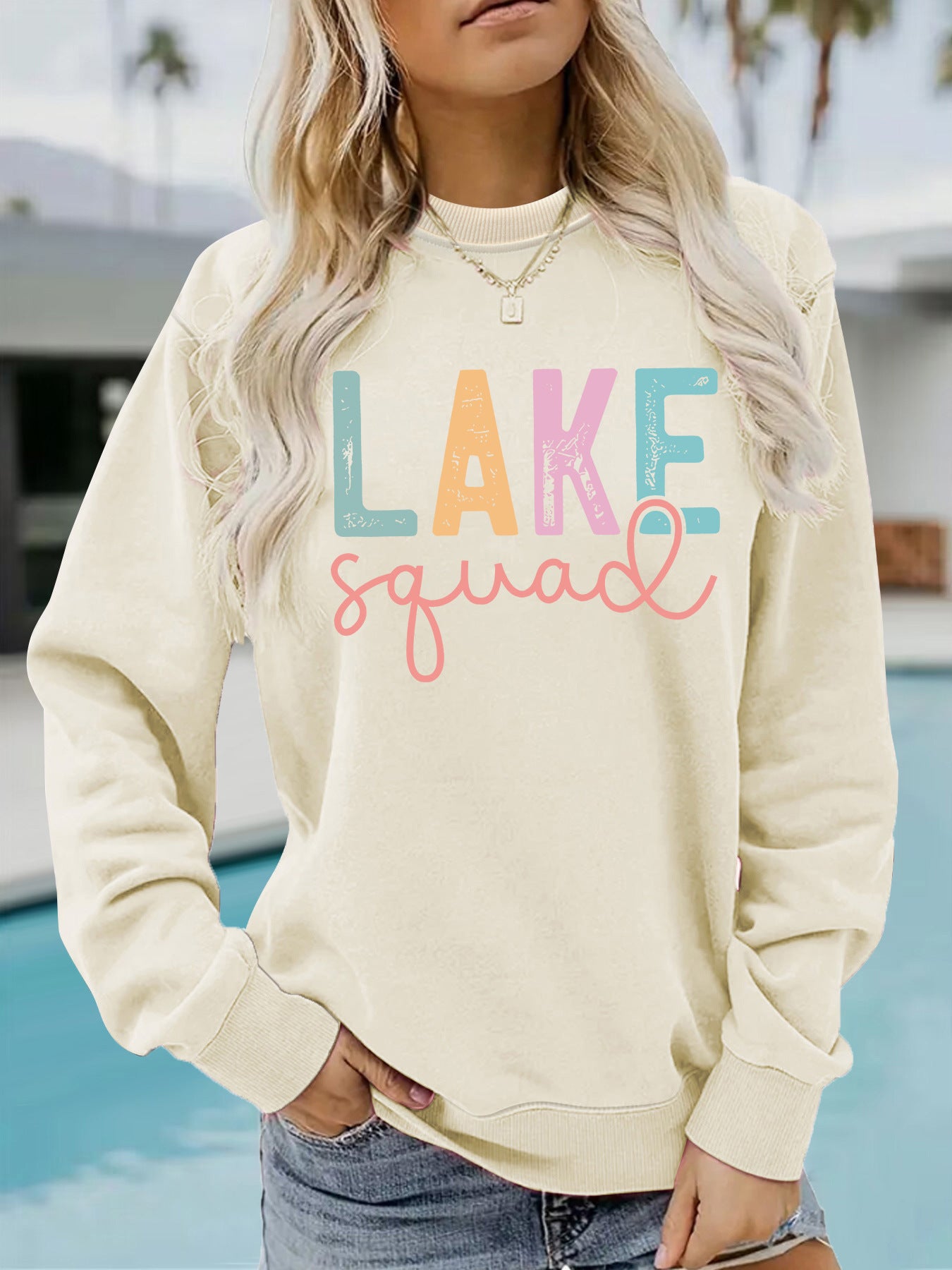 LAKE Printed Hoodie for Women