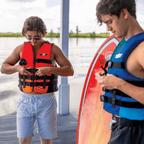 WOW Watersports Vis-Wave Adult Life Vest Blue-3
