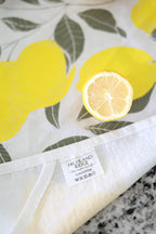 Lemon Tea Towel – Watercolor Print, 100% Cotton | Made in USA by Highland Ridge Decor