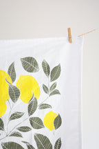Lemon Tea Towel – Watercolor Print, 100% Cotton | Made in USA by Highland Ridge Decor