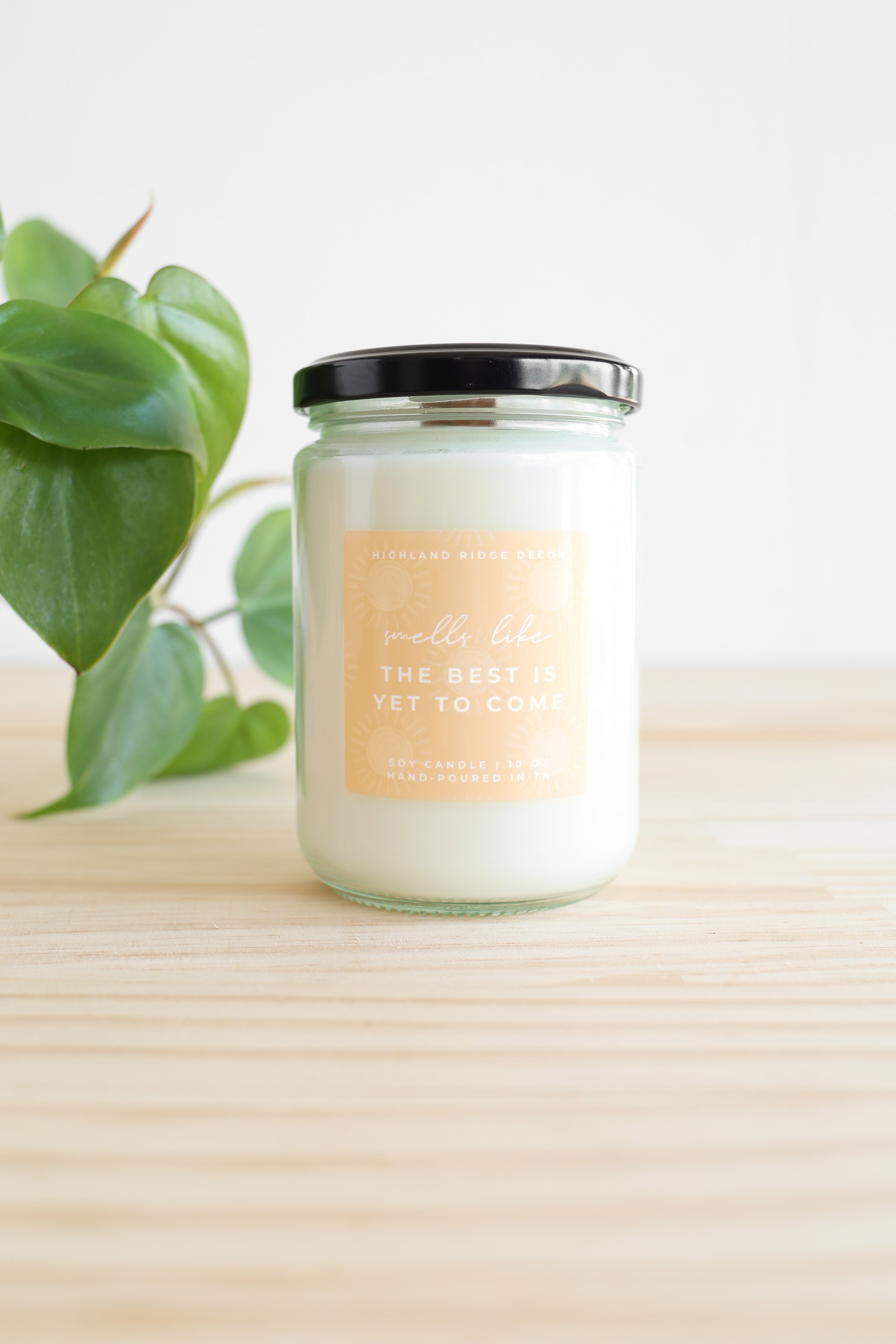 The Best is Yet to Come Soy Candle – Citrus Agave | Orange, Lemon & Peach, Wooden Wick