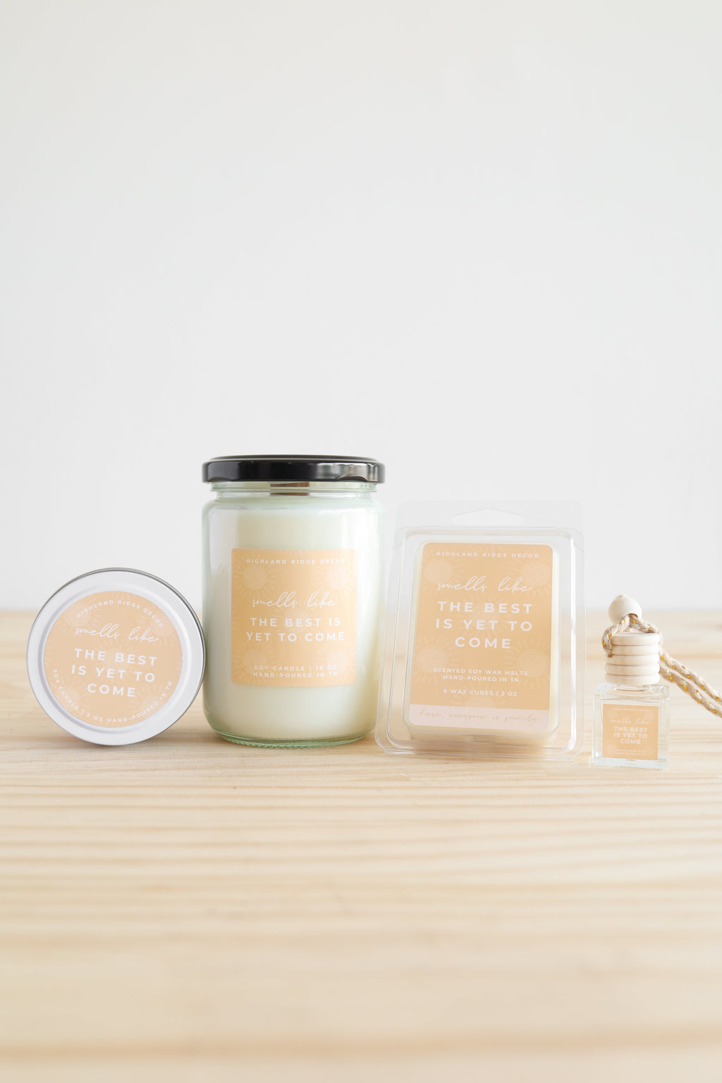 The Best is Yet to Come Soy Candle – Citrus Agave | Orange, Lemon & Peach, Wooden Wick