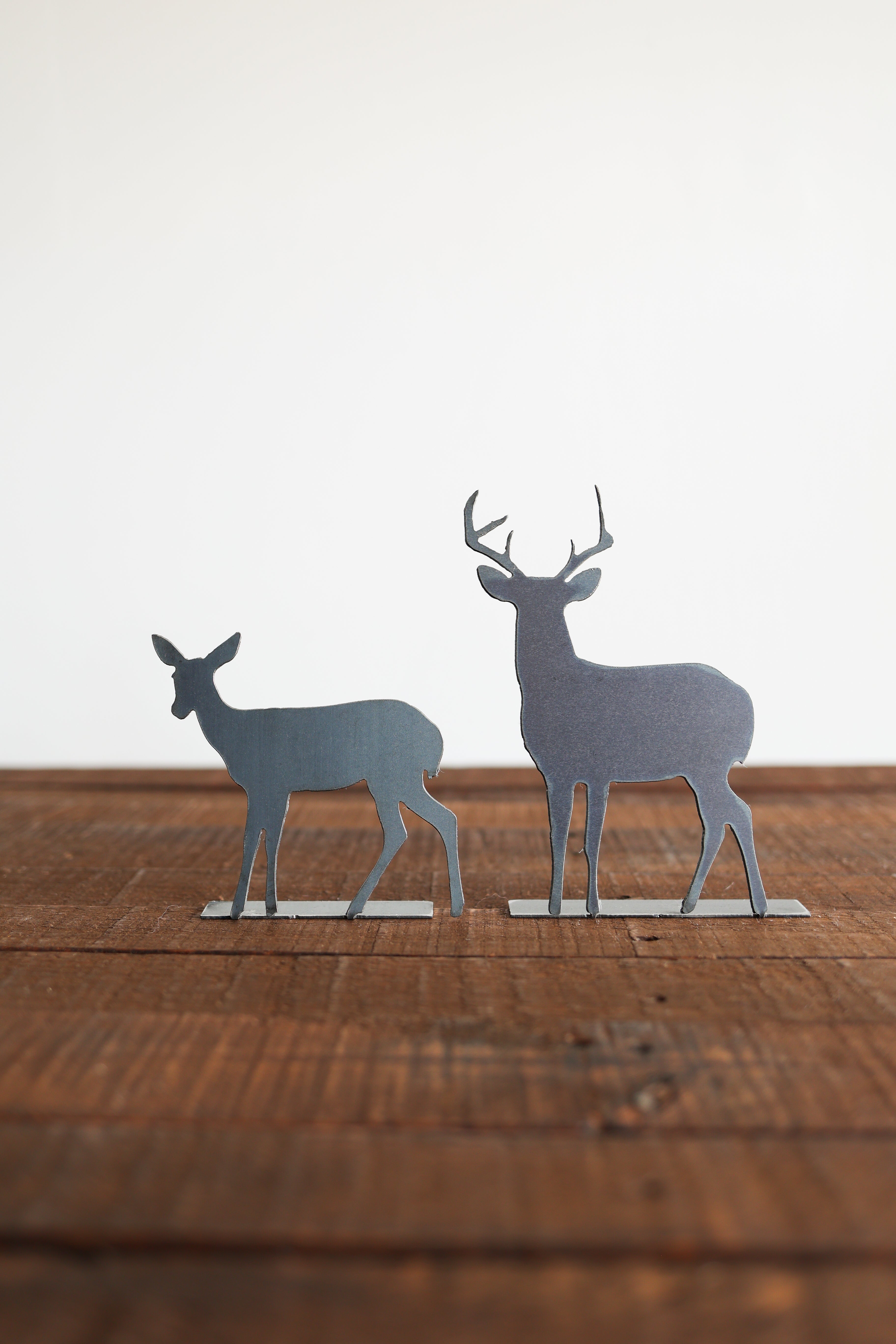 Buck Silhouette Woodland Statue