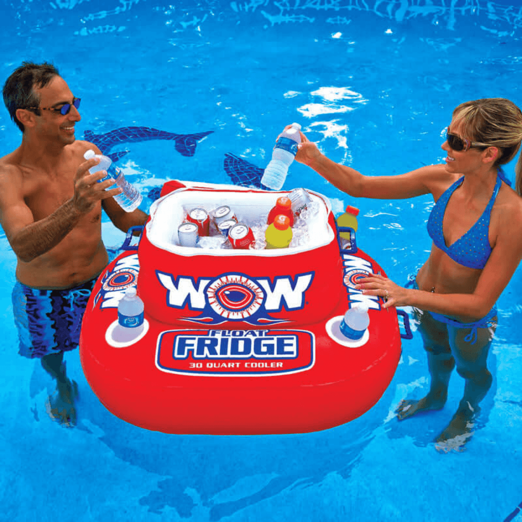 WOW Watersports Floating Fridge and Cooler For Beverages By The Pool-0