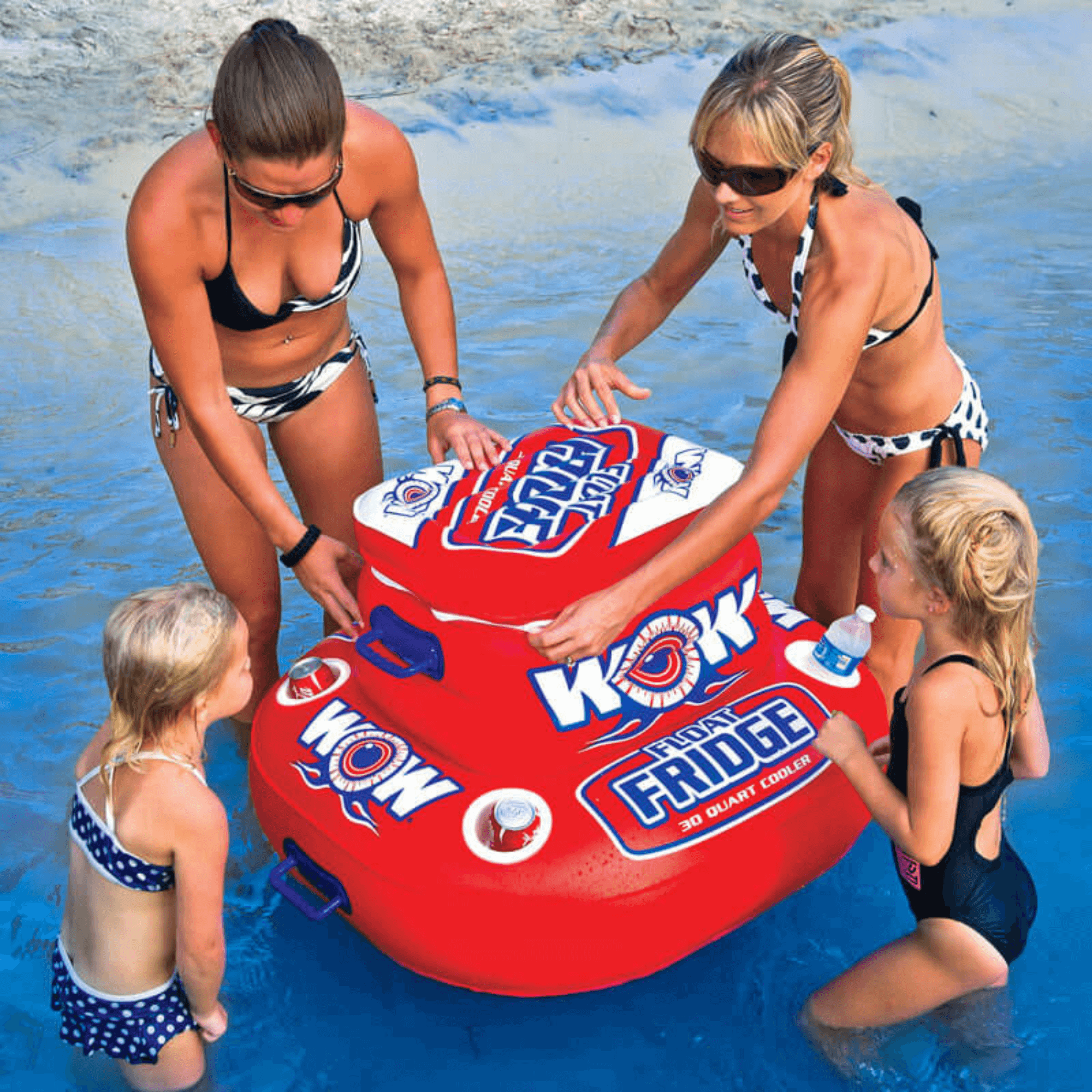 WOW Watersports Floating Fridge and Cooler For Beverages By The Pool-1