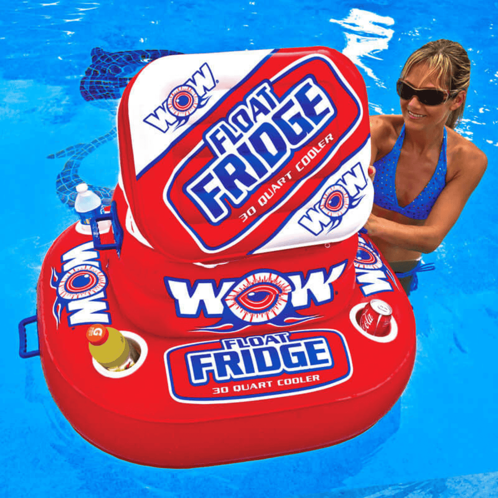 WOW Watersports Floating Fridge and Cooler For Beverages By The Pool-2