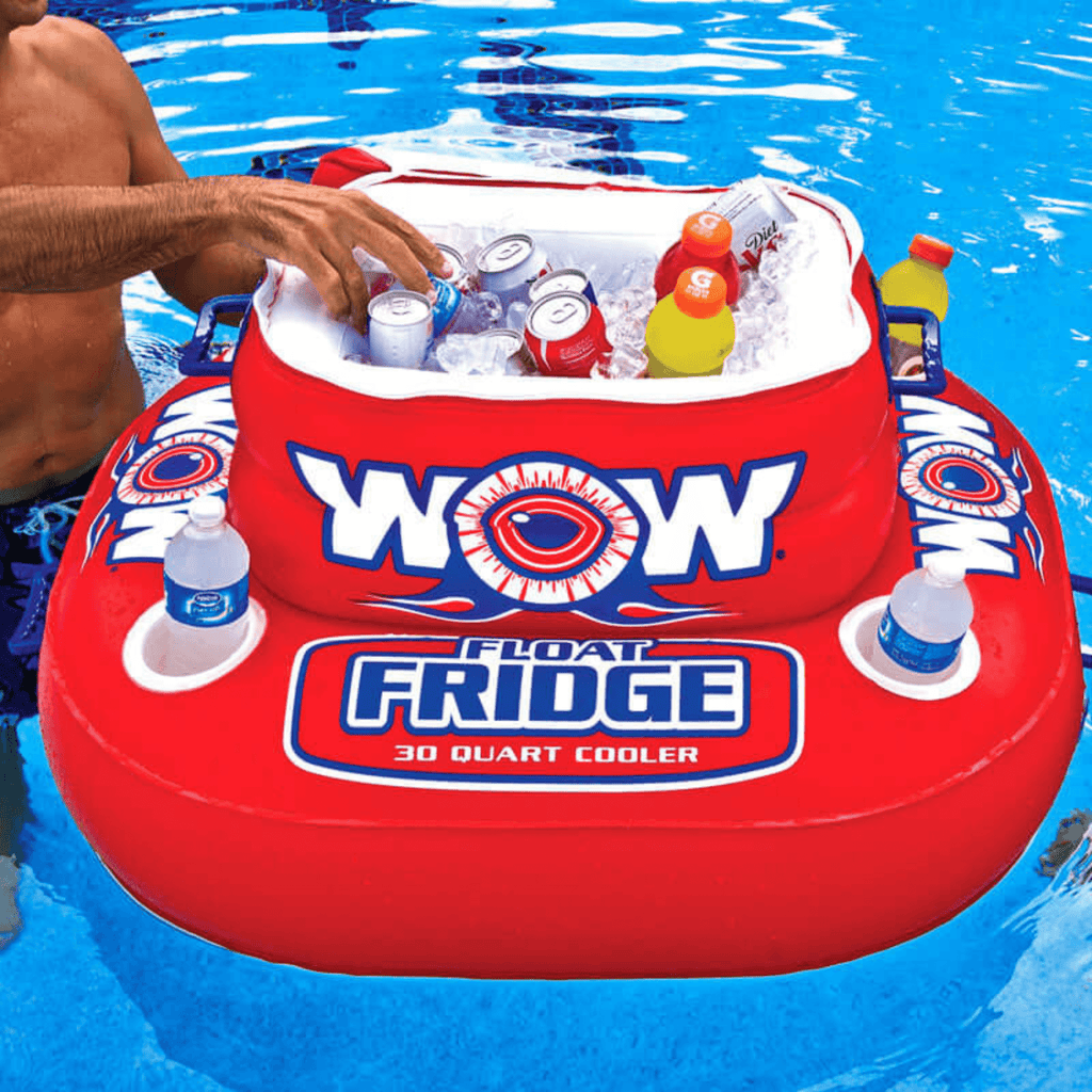 WOW Watersports Floating Fridge and Cooler For Beverages By The Pool-3
