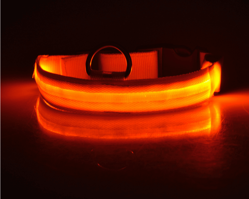 LED Glow-in-the-Dark Pet Collar | Safety Light for Dogs & Cats