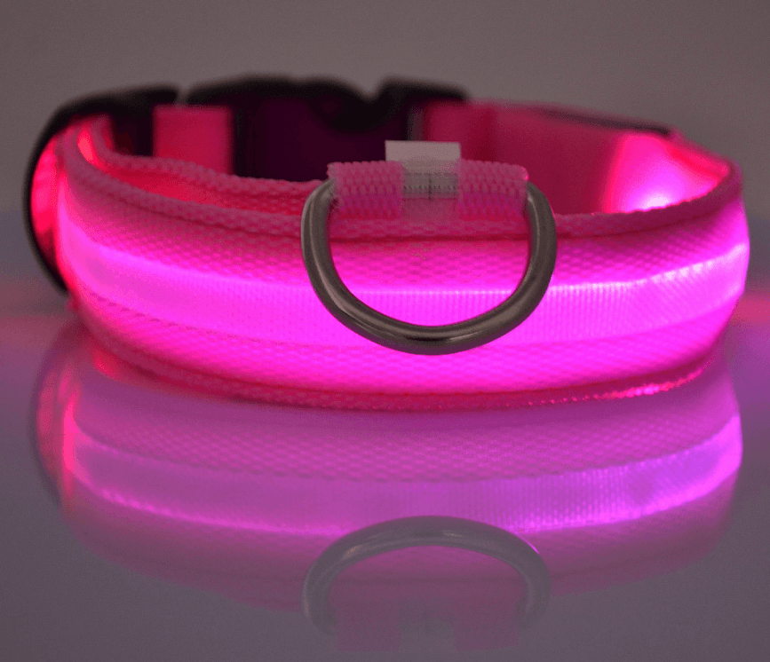 LED Glow-in-the-Dark Pet Collar | Safety Light for Dogs & Cats