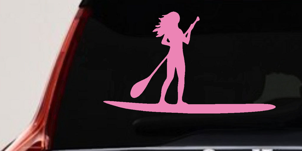 SUP Woman Girl Decal Car Truck Window Sticker Paddleboard Vinyl Graphic-4