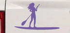 SUP Woman Girl Decal Car Truck Window Sticker Paddleboard Vinyl Graphic-7