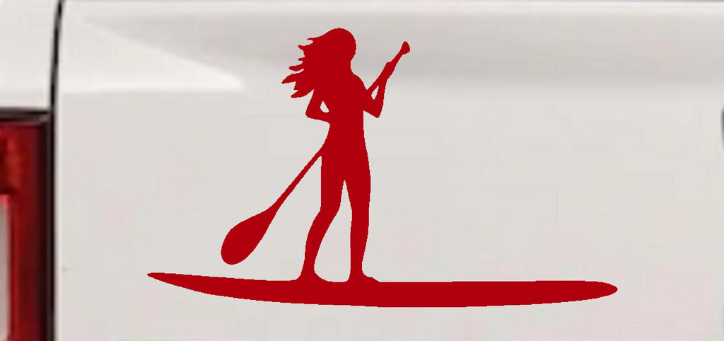 SUP Woman Girl Decal Car Truck Window Sticker Paddleboard Vinyl Graphic-6