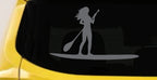 SUP Woman Girl Decal Car Truck Window Sticker Paddleboard Vinyl Graphic-3