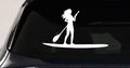 SUP Woman Girl Decal Car Truck Window Sticker Paddleboard Vinyl Graphic-0