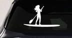 SUP Woman Girl Decal Car Truck Window Sticker Paddleboard Vinyl Graphic-0