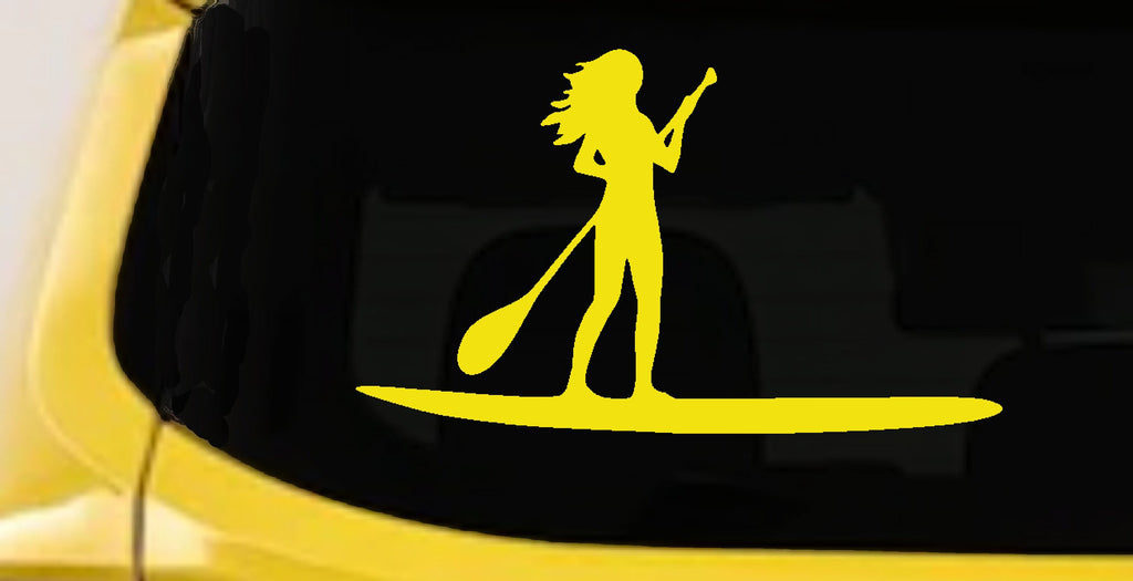 SUP Woman Girl Decal Car Truck Window Sticker Paddleboard Vinyl Graphic-5