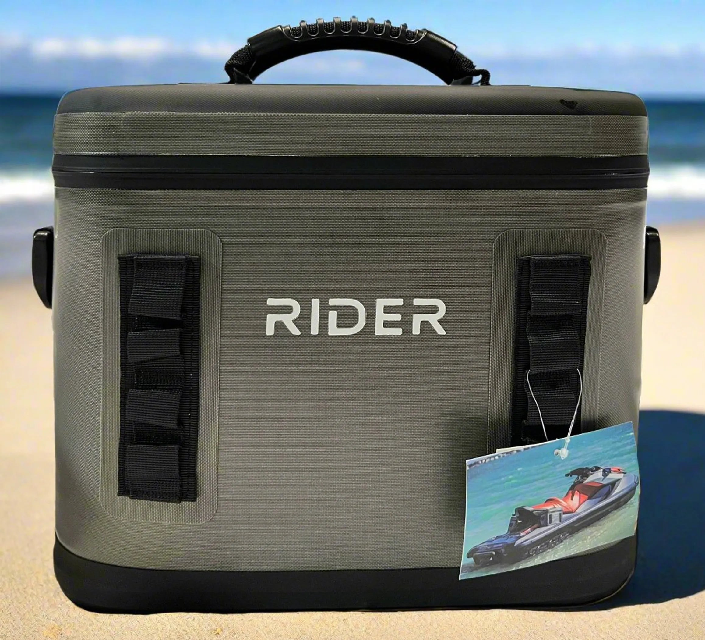 Single Cooler by Rider Coolers -  Fits All PWC, Paddle board, Kayak, tubes, bicycle racks