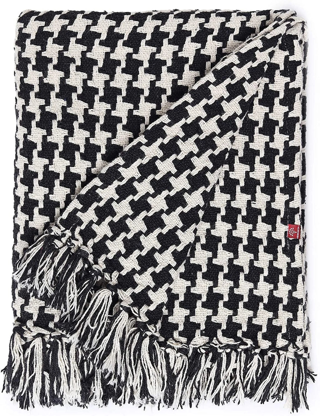 Classic Cotton Throw Blanket | Soft Plaid Blanket for Home & Cabin