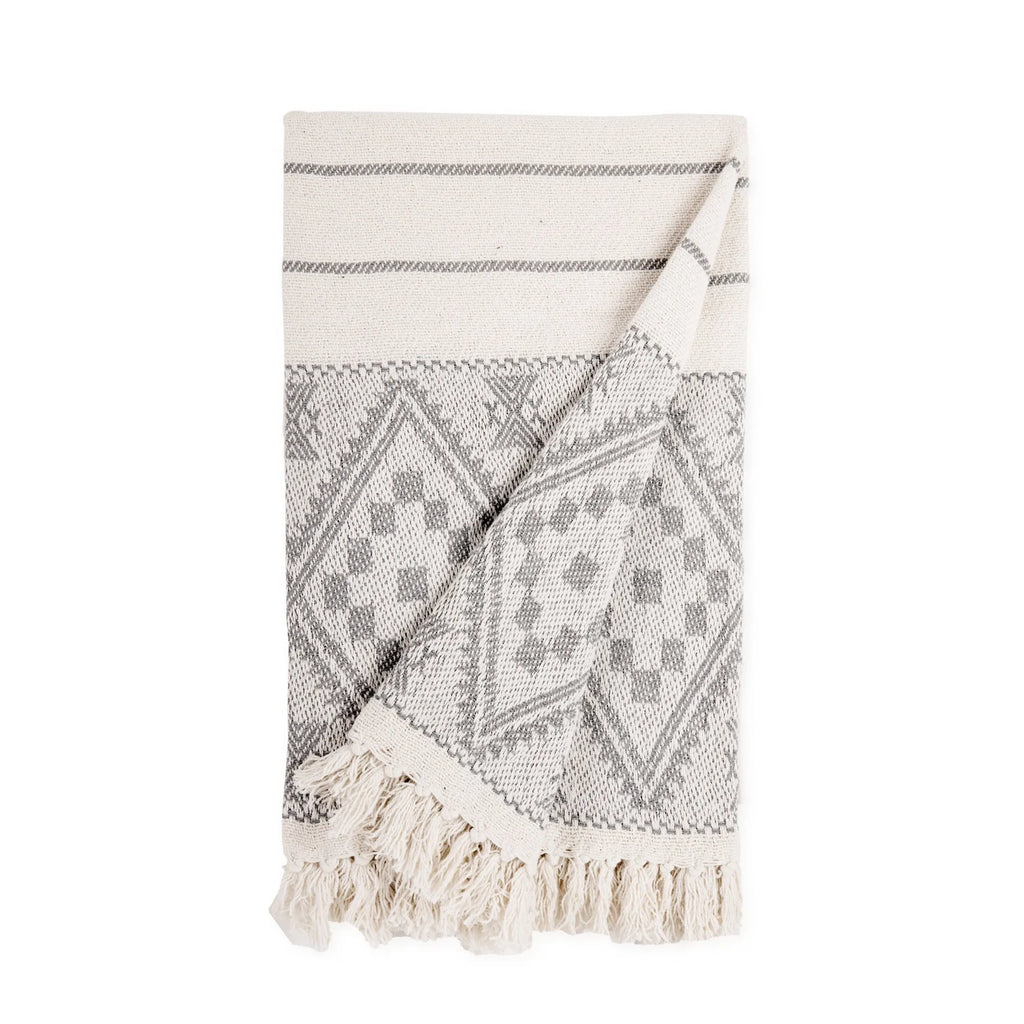 Classic Cotton Throw Blanket | Soft Plaid Blanket for Home & Cabin