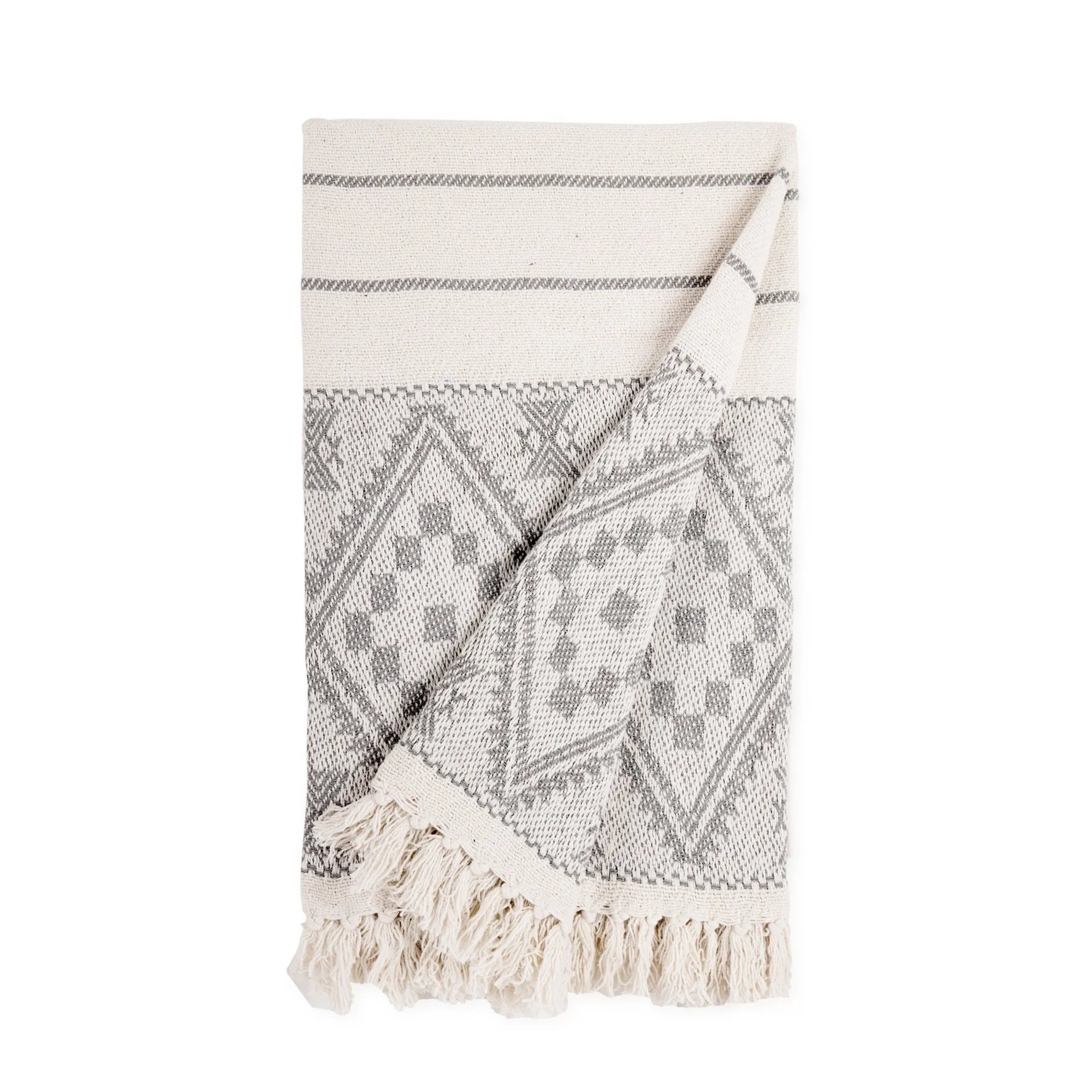Classic Cotton Throw Blanket | Soft Plaid Blanket for Home & Cabin