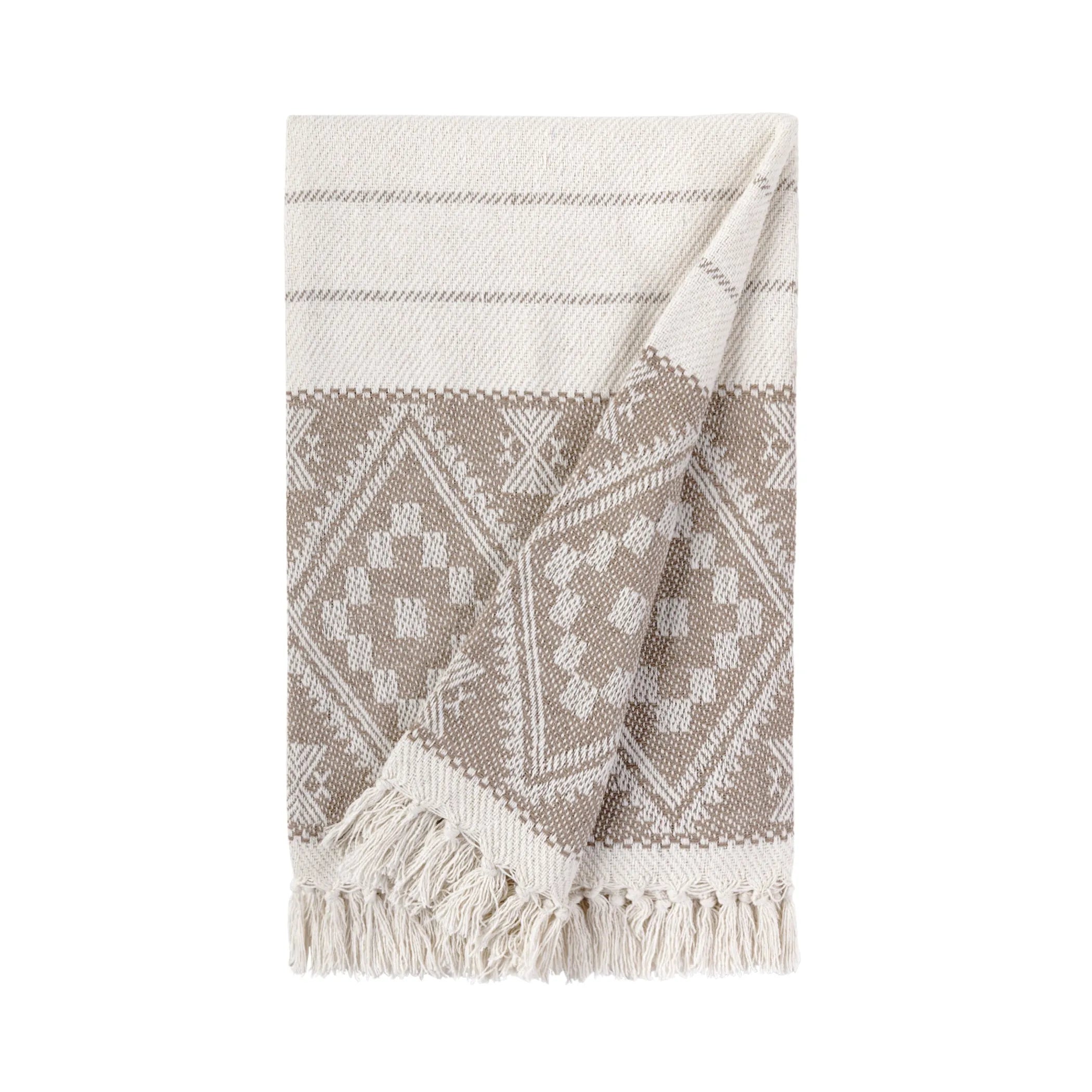 Classic Cotton Throw Blanket | Soft Plaid Blanket for Home & Cabin
