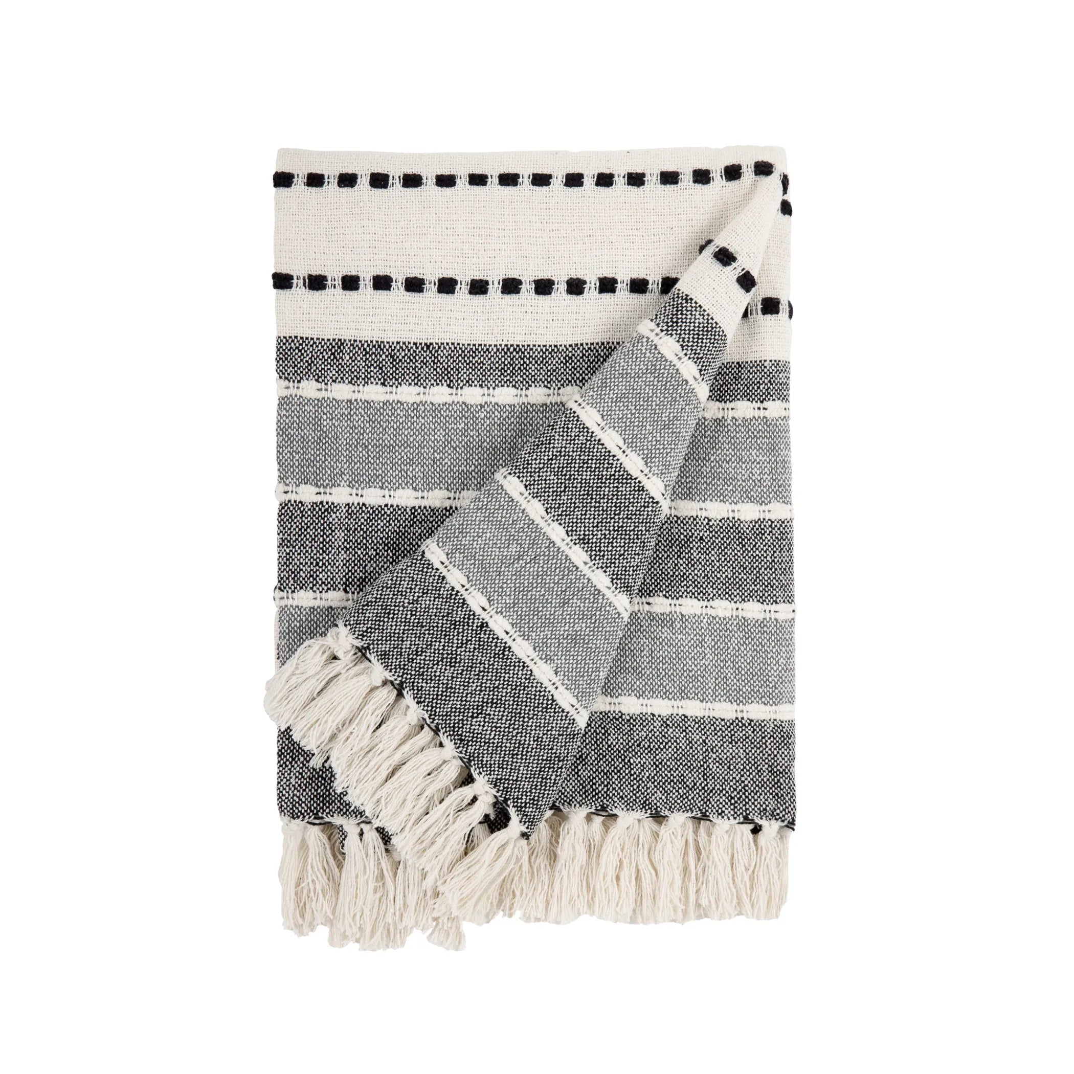 Classic Cotton Throw Blanket | Soft Plaid Blanket for Home & Cabin