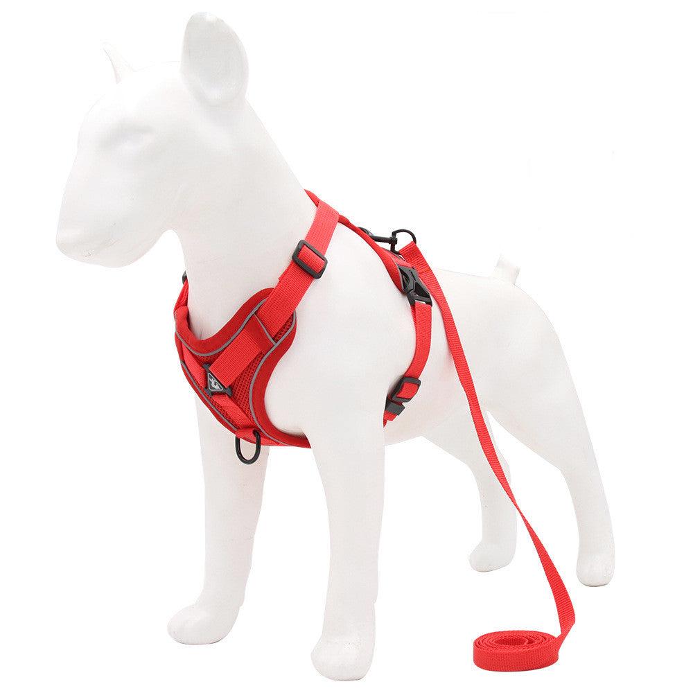 Reflective Dog Harness with Leash | Adjustable Chest Strap – S/M/L/XL
