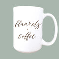 Flannels and coffee ceramic coffee mug