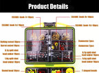 184-Piece Fishing Tackle Box Set – 24-Compartment Organizer with Hooks, Weights & More