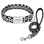 Personalized Dog Collar with Engraved Name | Collar & Leash Sets