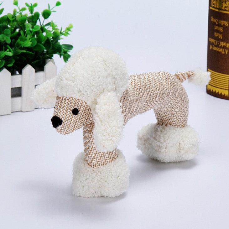 Whistle Pals Squeaky Plush Dog Toys | Poodle, Elephant & Monkey