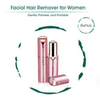 Facial Hair Remover for Women | Painless Peach Fuzz Remover with LED Light