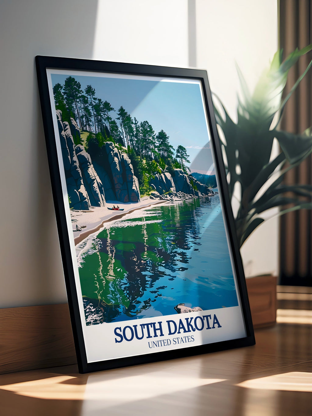 South Dakota  Framed Prints - Custer State Park and Sylvan Lake Ideal Wall Decor - United States  Home Decor