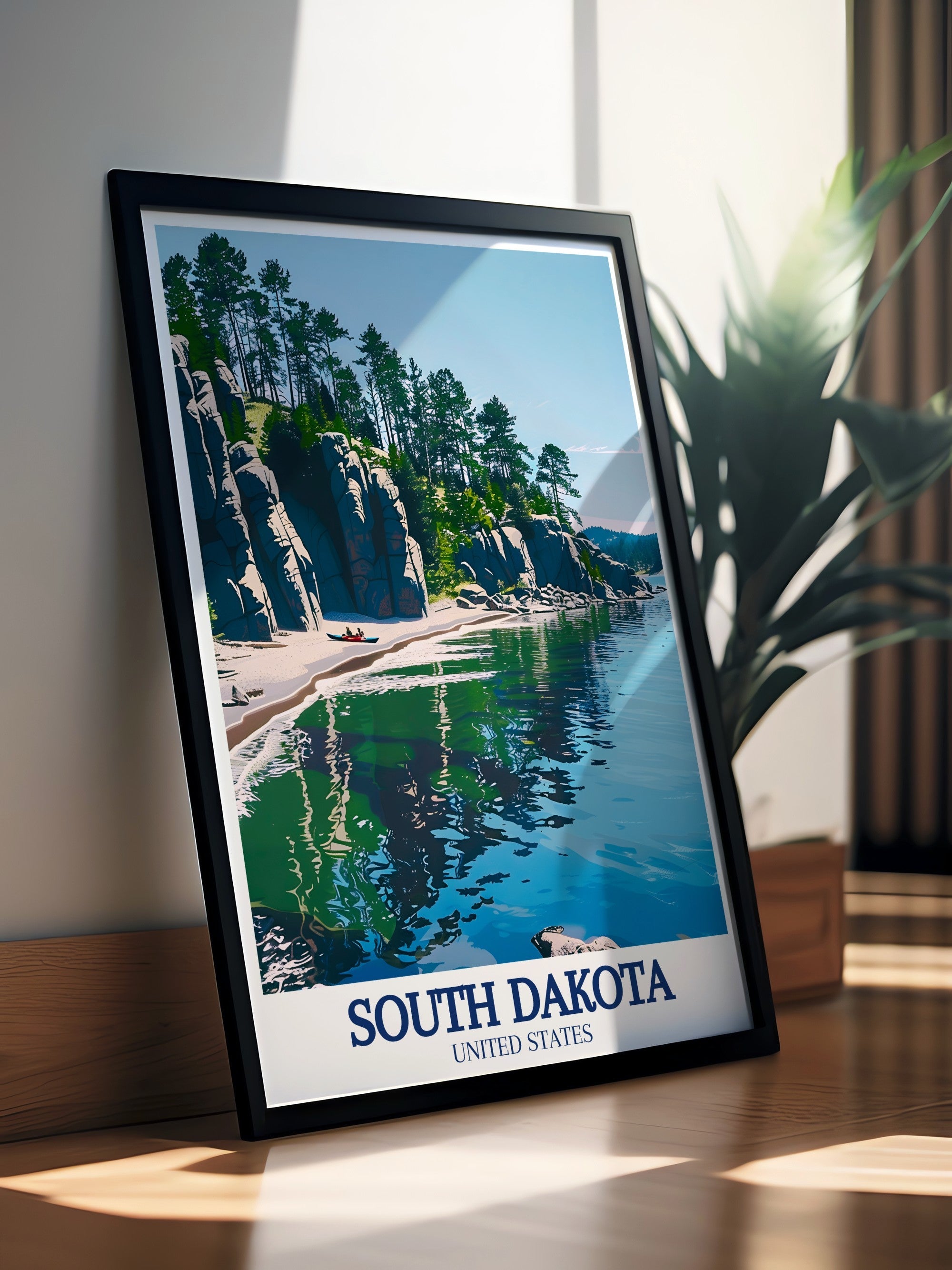 South Dakota  Framed Prints - Custer State Park and Sylvan Lake Ideal Wall Decor - United States  Home Decor