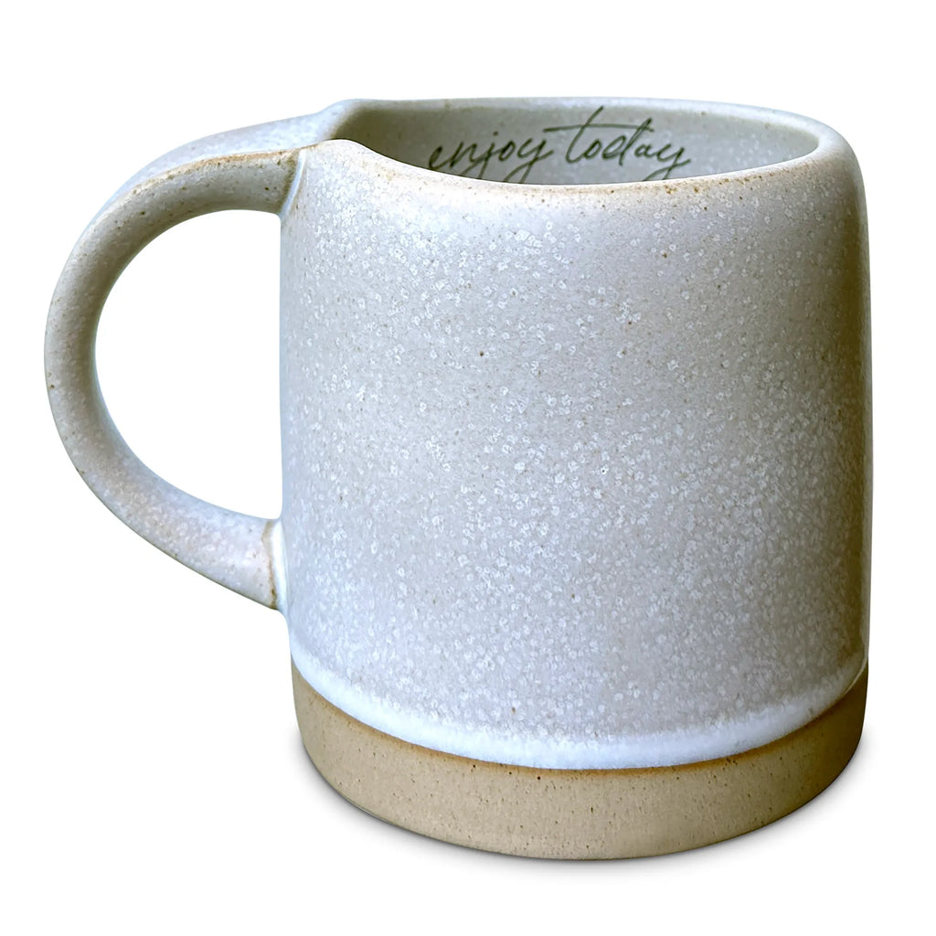 Coffee Mug Enjoy Today Stone Gray