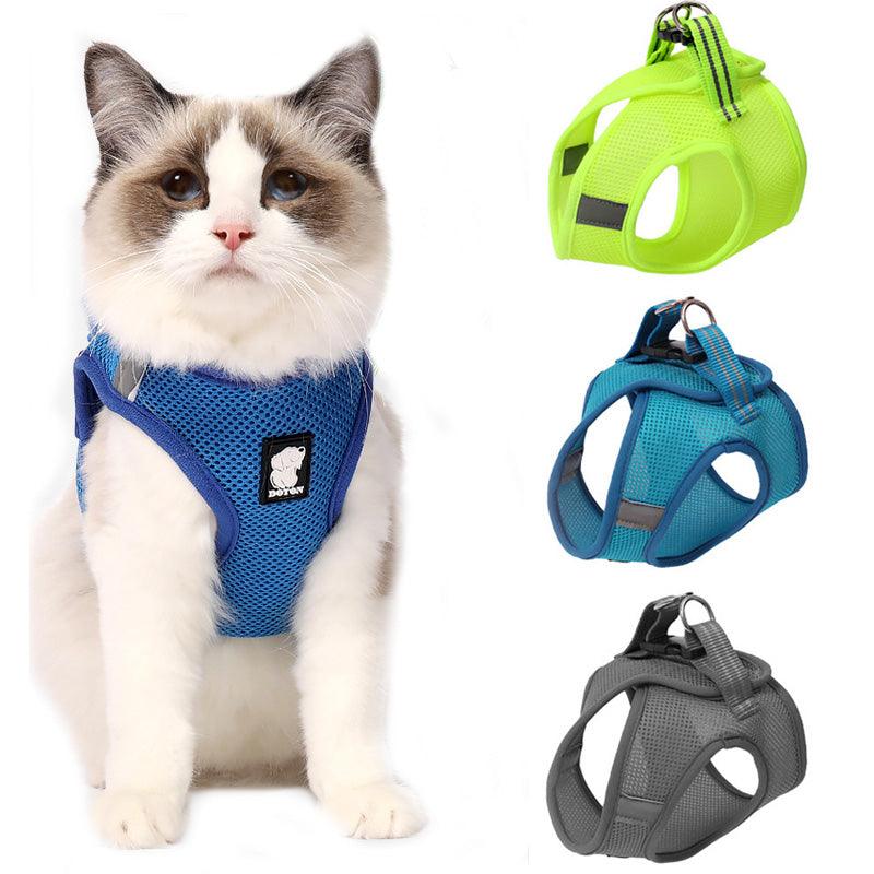 Cat Adventure Harness | Breathable Mesh, Escape-Proof – XS/S/M/L