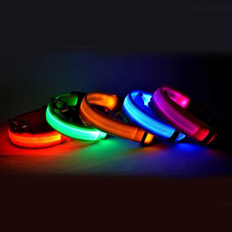 LED Glow-in-the-Dark Pet Collar | Safety Light for Dogs & Cats