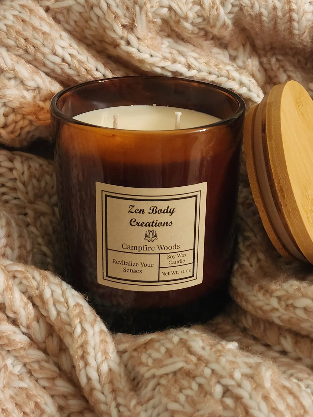 Cozy Amber Jar Soy Candle