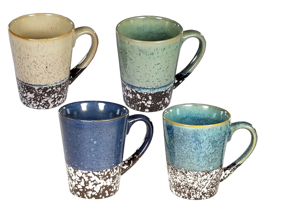 Marcelle 4-Piece 11 oz Stoneware Coffee Mug Set