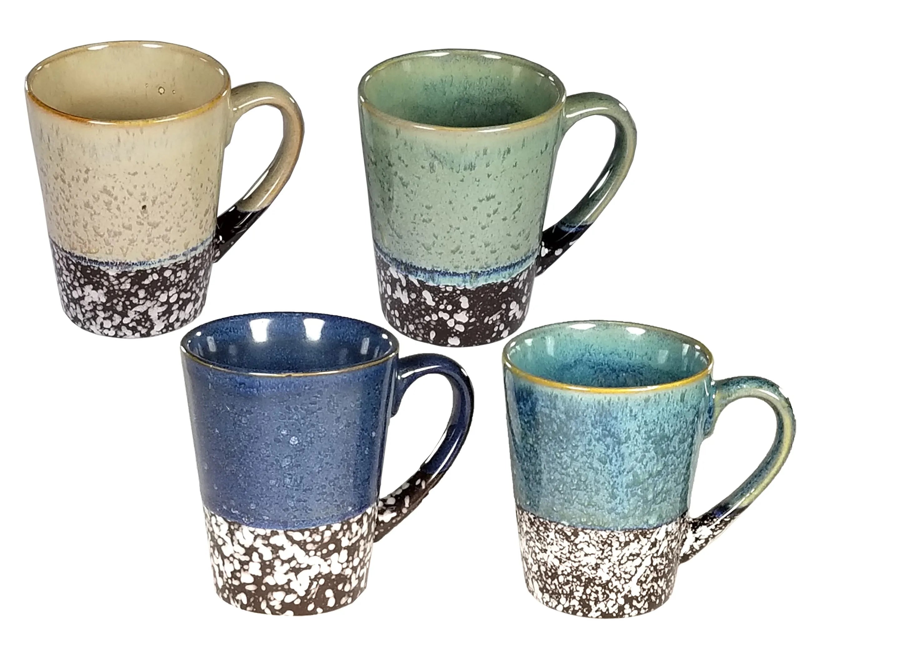 Marcelle 4-Piece 11 oz Stoneware Coffee Mug Set
