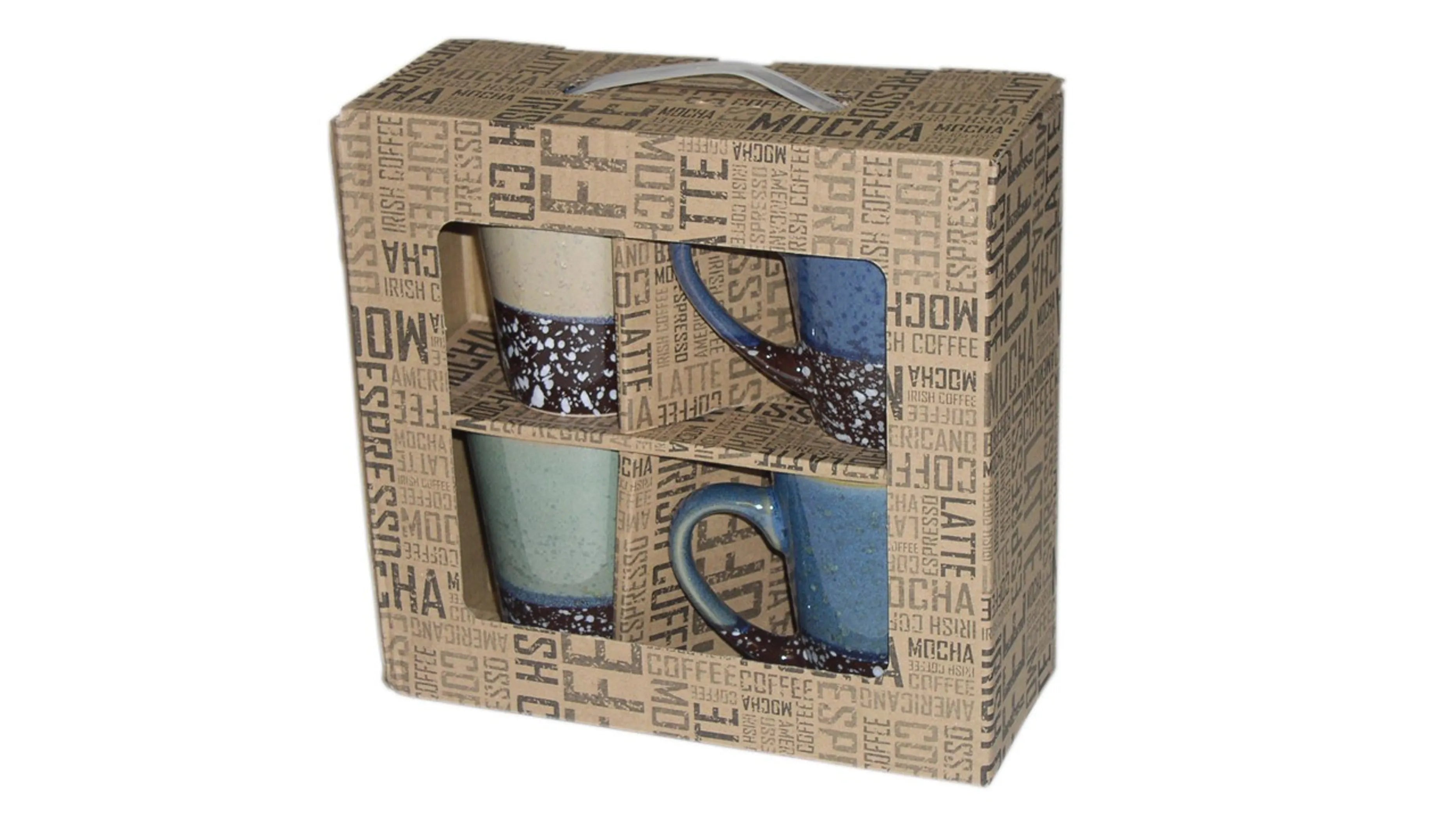 Marcelle 4-Piece 11 oz Stoneware Coffee Mug Set