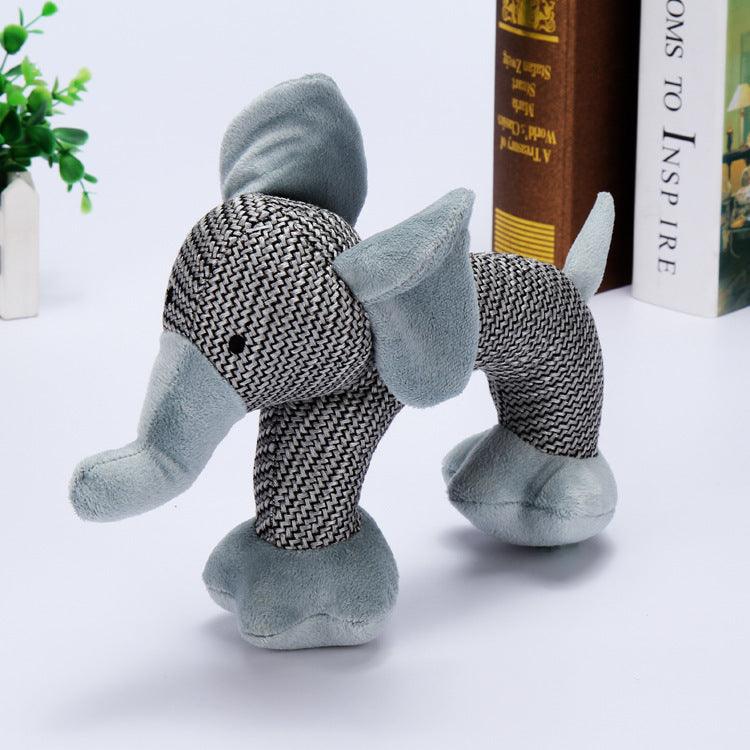 Whistle Pals Squeaky Plush Dog Toys | Poodle, Elephant & Monkey