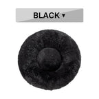 SnugglePaws Plush Donut Pet Bed | Cozy Calming Bed for Dogs & Cats