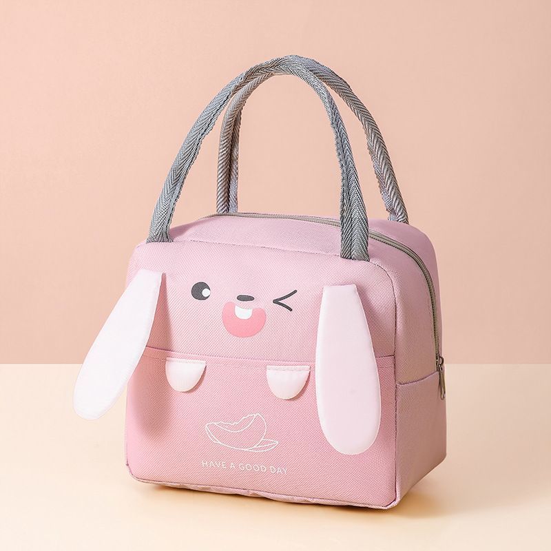 Insulated Lunch Tote | Cartoon Print Thermal Cooler Bag for Work, School & Picnics