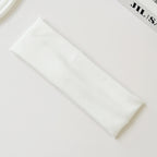Cotton Elastic Headband Wide Sweat-Absorbent Band, Solid Color, Multi-Functional Headwear