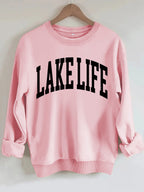 Lake Life Printed Long Sleeve Hoodie