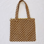 Check Yourself Zipped Tote Bag | Checkered Everyday Tote with Zipper