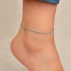 Women Gold Silver Chain Charms Anklet Boho Chic Beach Foot Jewellery Accessories-4