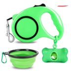 3-in-1 Dog Leash & Folding Bowl Set | Walk, Hydrate & Go