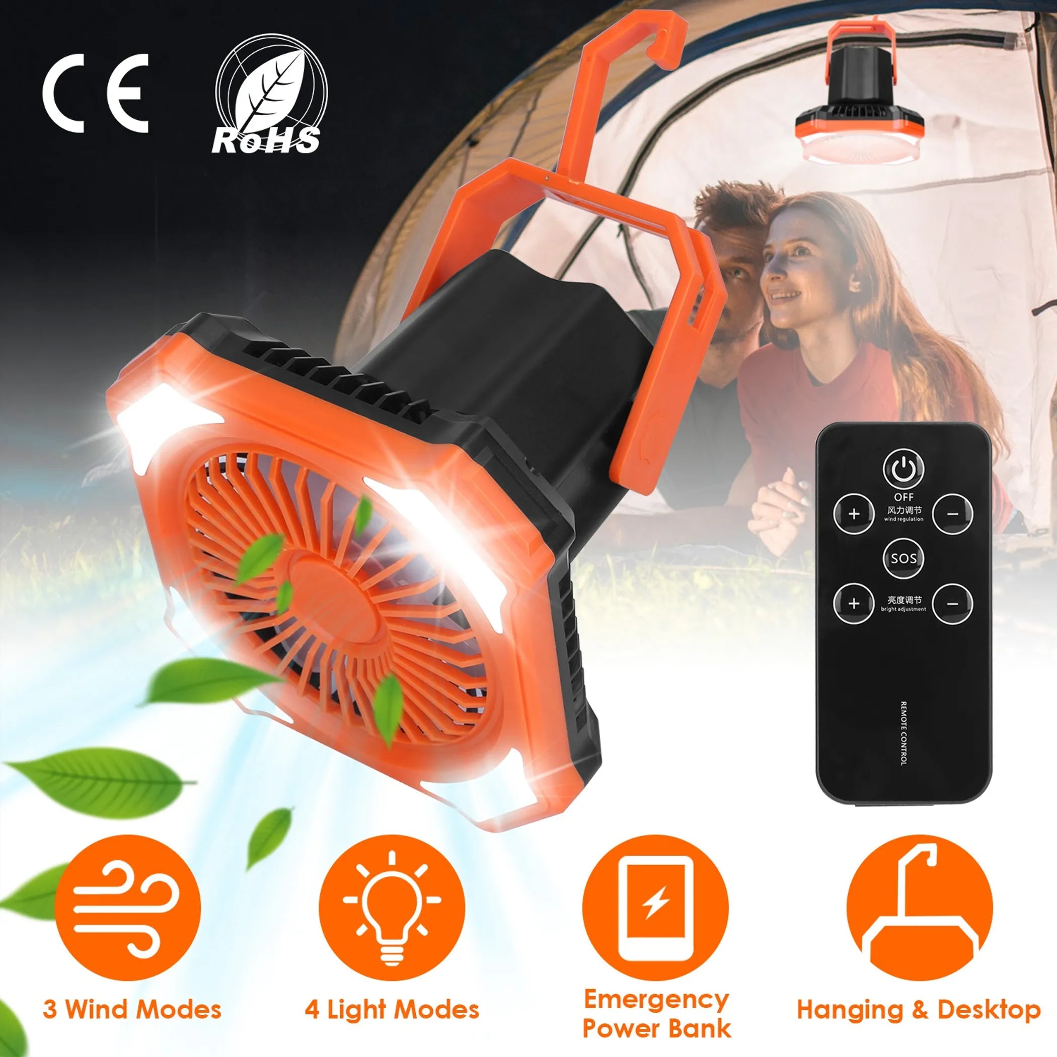 Portable Camping Lantern Fan